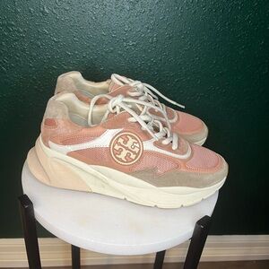 Tory Burch Pink Sneakers Women’s Size 6.5 Like New